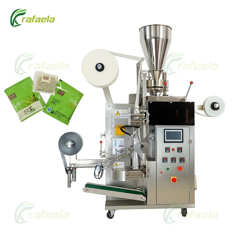 Automatic Inner and Outer Tea Bag Packing Machine with Thread and Tag